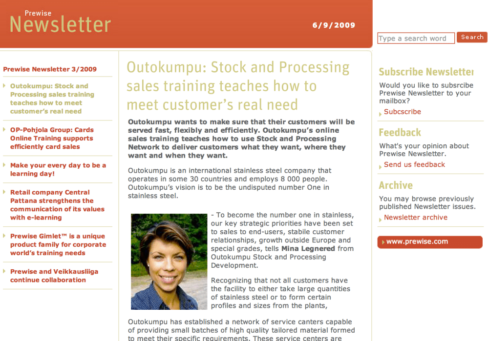 Developing an e-Learning module with Prewise