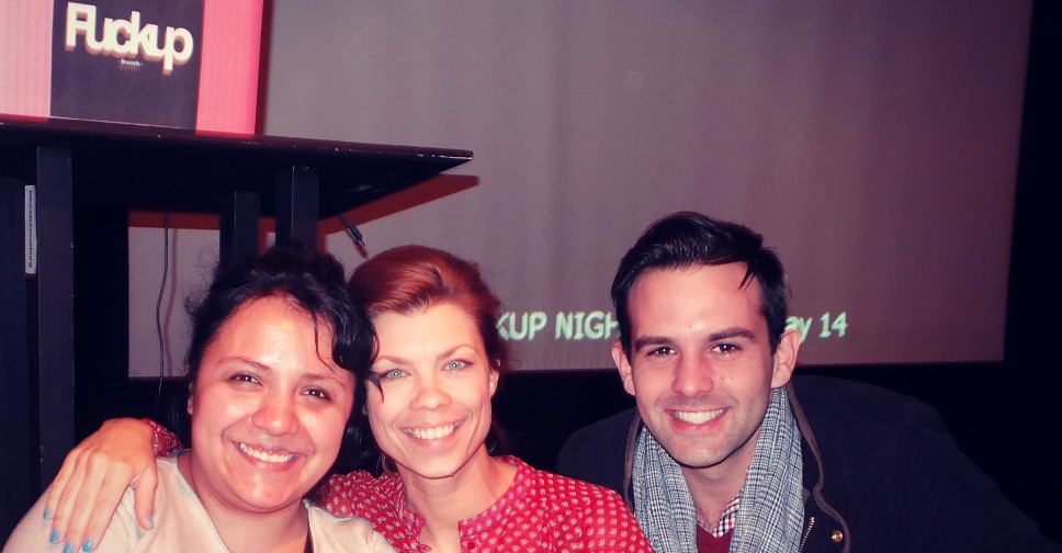 Fuck up nights 9 April Mina and Guillermo